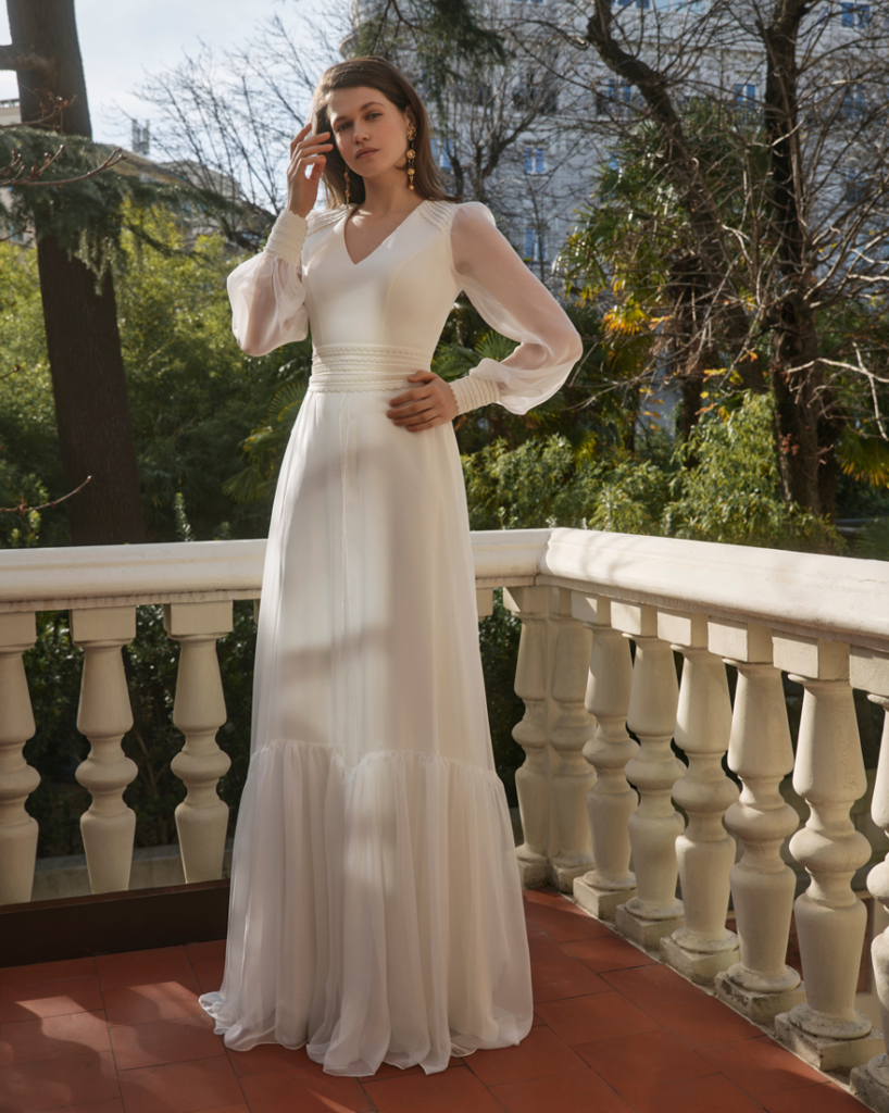 Vestidos de novia 2024 Silvia Fernández MONSERRAT-FRONTAL