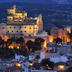 Caravaca de la Cruz. Vista panorámica con el Santuario de la Sa