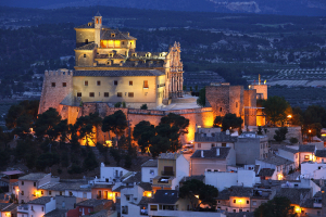 Caravaca de la Cruz. Vista panorámica con el Santuario de la Sa