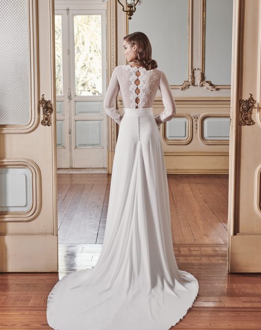 Vestido de novia 2021 - Lanzarote - detras